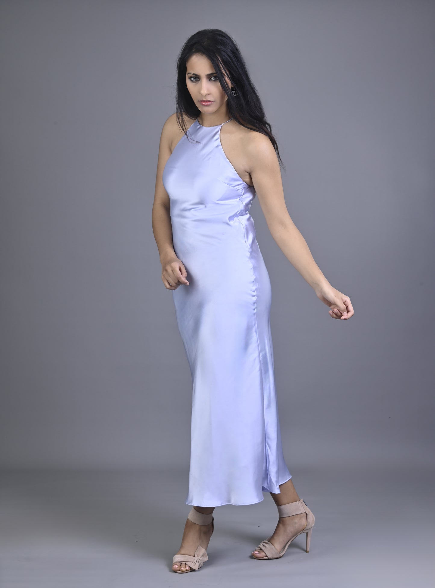 Robe satinée