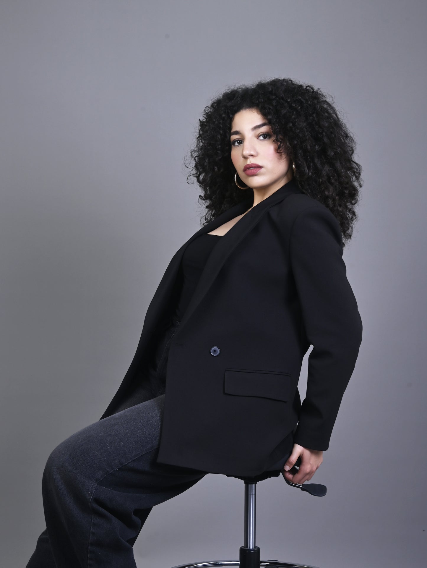 Blazer Noir Classique Femme