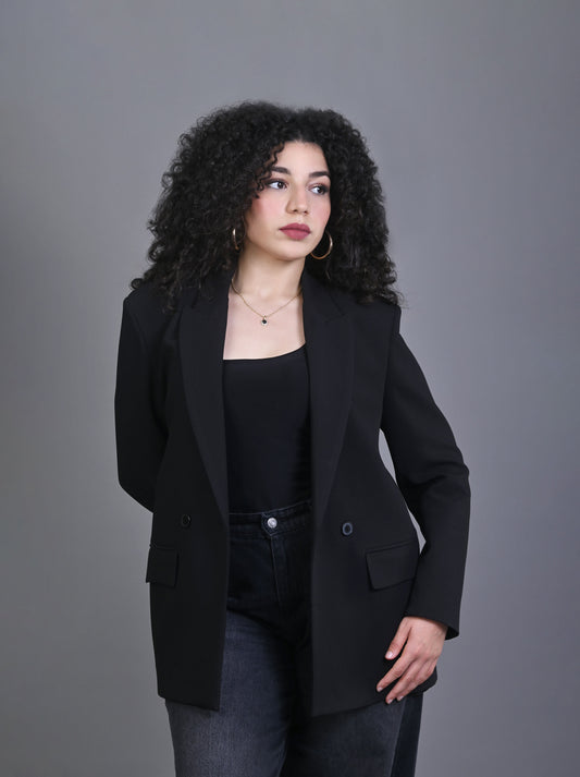Blazer Noir Classique Femme