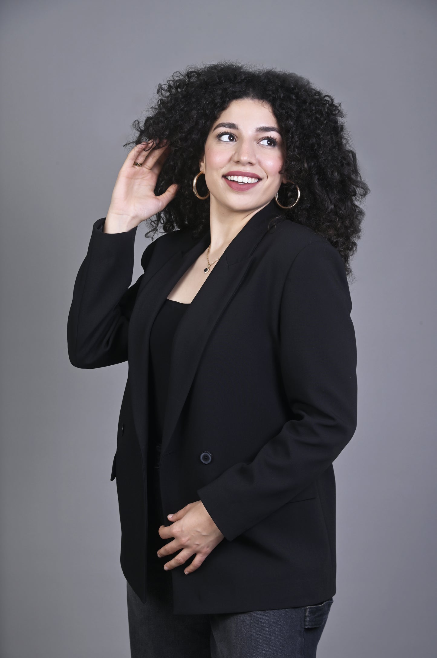 Blazer Noir Classique Femme